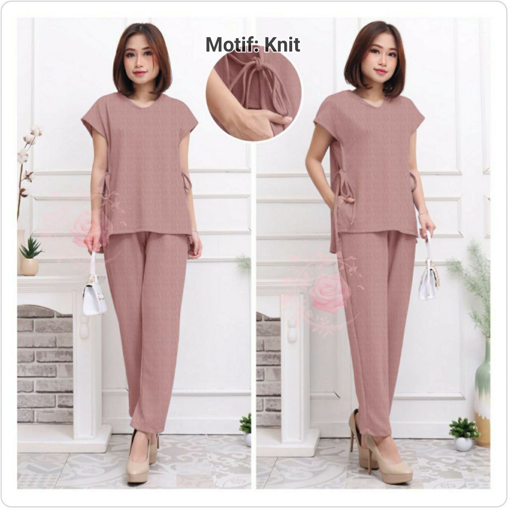 SETELAN SISSI FASHION WANITA / SET BAJU CELANA KASUAL PESTA SANTAI