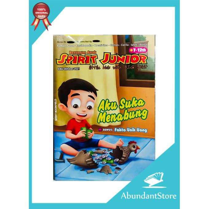 Renungan Harian Anak Spirit Junior 7-12 Tahun - Edisi Oktober 2021