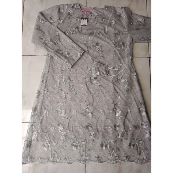 COD KEBAYA TUNIK TULLE TULE TILE M-XXXL KEBAYA LILAC WARDAH MINT JUMBO WISUDA LAMARAN ROSGOLD ABU-TULE-ABU