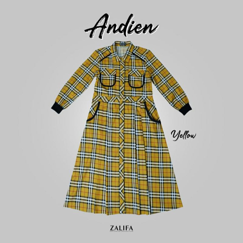 TUNIK ANDIEN YELLOW ORIGINAL BY ZALIFA