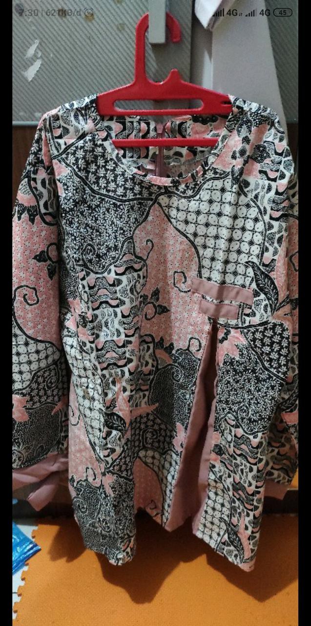 Baju Batik Wanita Modern Monalisa Genes M,l,xl,xxl Asli Pekalongan