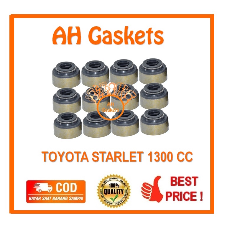 Seal Klep Toyota Starlet 1300 CC Seal Valve Toyota Starlet Katup Klep Starlet Valve Seal Harga per S