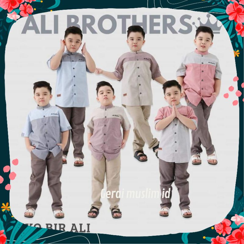 Set Koko Anak Ali Brother 2-10T Premium Katun Oxford