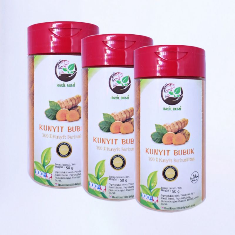 

KUNYIT BUBUK 100% ORIGINAL/TANPA BAHAN PENGAWET 150g