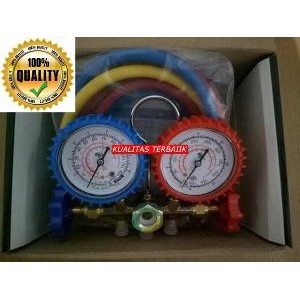 TERMURAH Double Manifold Gauge Set Manifold Freon Paling dicari