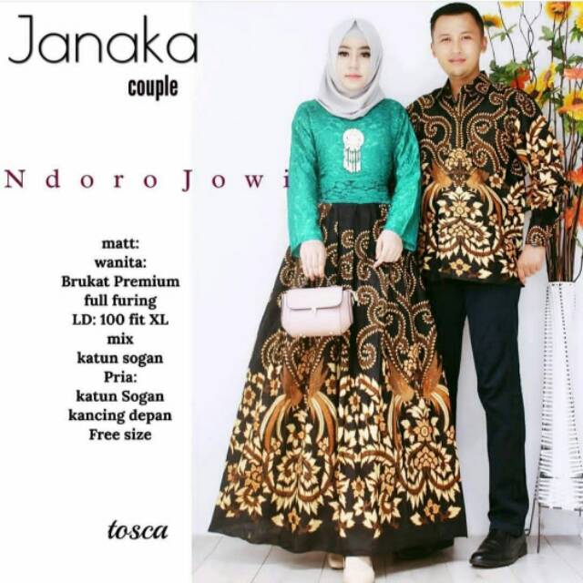 GROSIR COUPLE GAMIS BROKAT JANAKA COUPLE