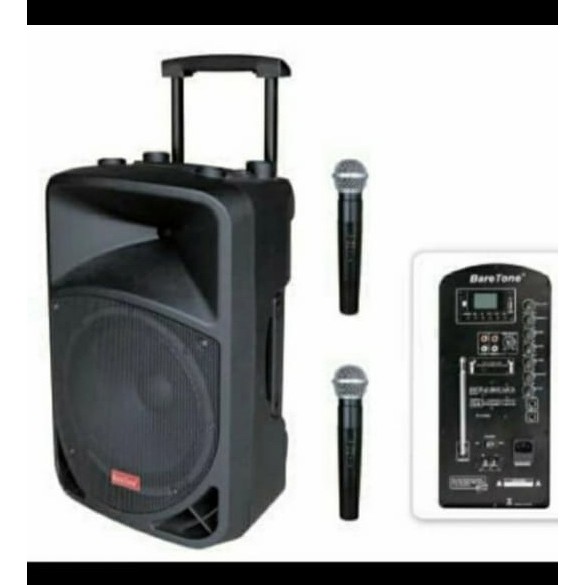 speaker portable meeting Baretone bt 3h1515 bwr original 15 inch