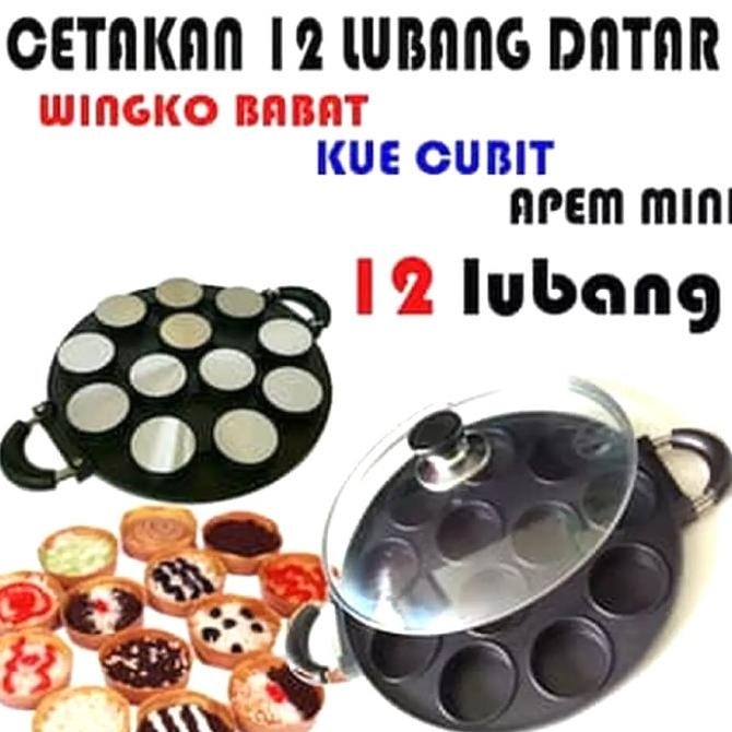 Cetakan 12 Lubang Datar Suggo / Cetakan Suggo / Cetakan Kue / Cetakan Martabak / Cake Pan