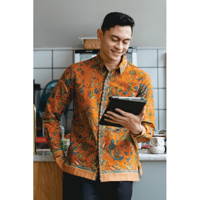 Diskon Nona Rara - Sabado 3n L0005, Kemeja Batik Pria Modern Nonarara dpWJYrsLZejwe