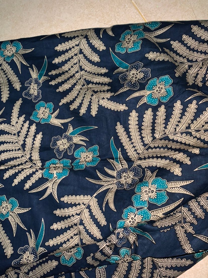 Cod - Tey-17 Batik Wanita Asj Sa Hrb026 Kenongo Kemeja Tosca Pendek