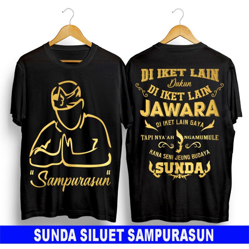 kaos jawara sunda //sunda siluet sampurasun//kaos t-shirt sunda//kaos jawasunda cod//kaos jawara