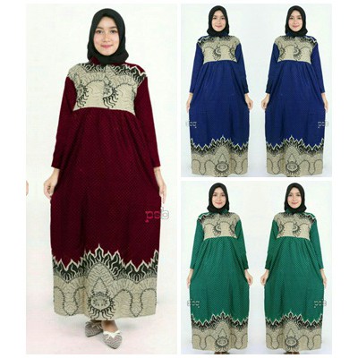 MS GAMIS BATIK SRIWEDARI MAXI SUPER JUMBO XXL LD 110