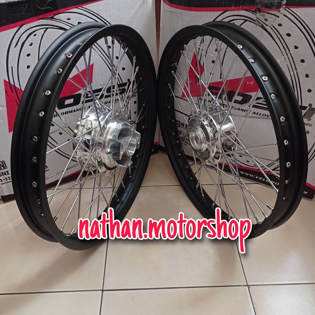 Velg Rossi SupraX125 Double Disc Blade New Sepasang Depan Belakang Vrossi Sepasang