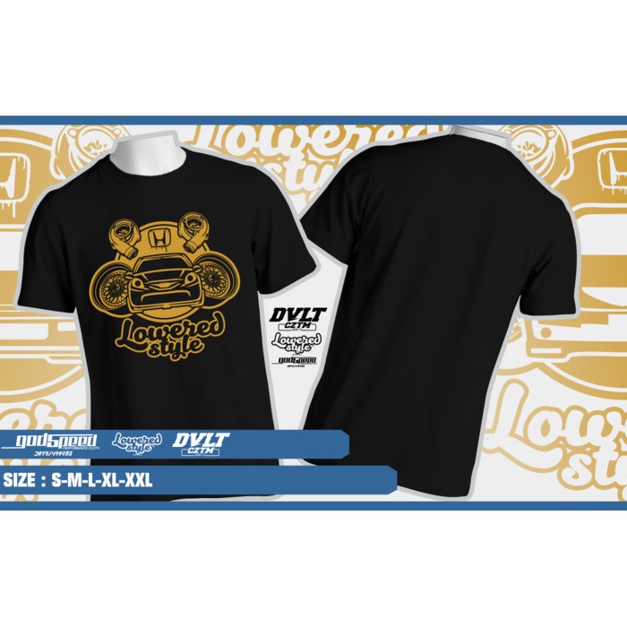 Kaos/T-shirt Mobil Honda Brio Lowered Style - BL Merch