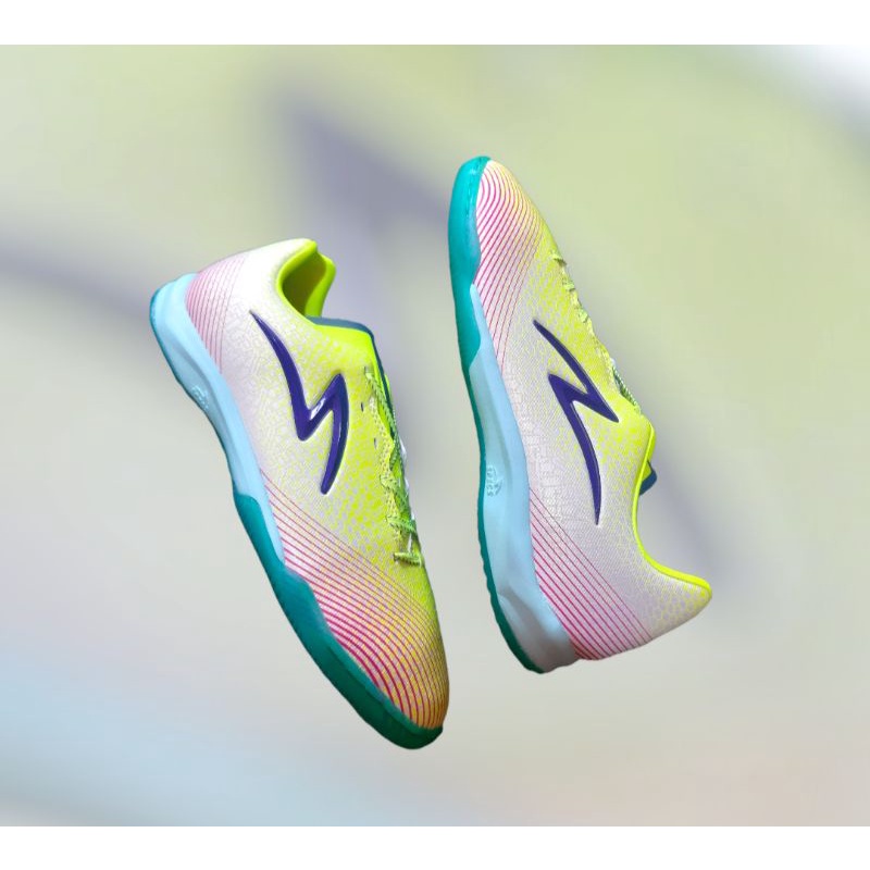 SEPATU FUTSAL SPECS LS OMEGA RUNTUBOY IN - CLOUD CREAM/SAFETY YELLOW/BREEZE