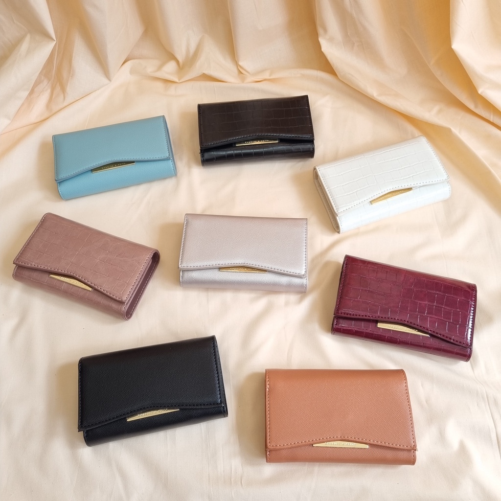 DOMPET CK WANITA FRONT FLAP WALLET