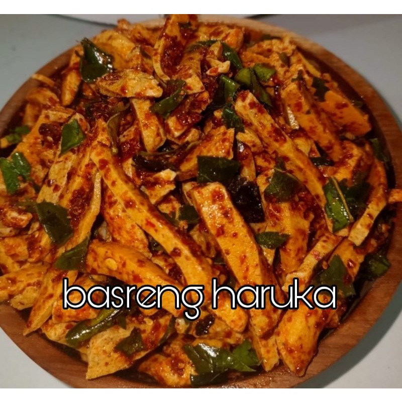 

basreng baso goreng pedas super pedas bumbu basah daun jeruk 1kg haruka