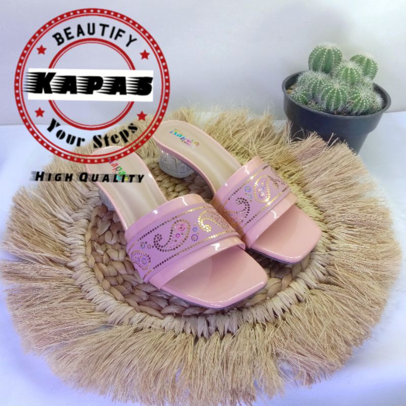 Sandal Hak Kaca Jelly Kokop Ks061