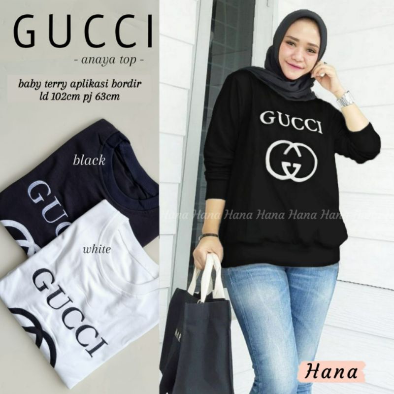 Atasan Kaos Gucci Anaya Top Ori by Hana