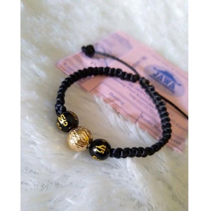 Gelang Tali Emas Liontin Motif "Semar Jawa"