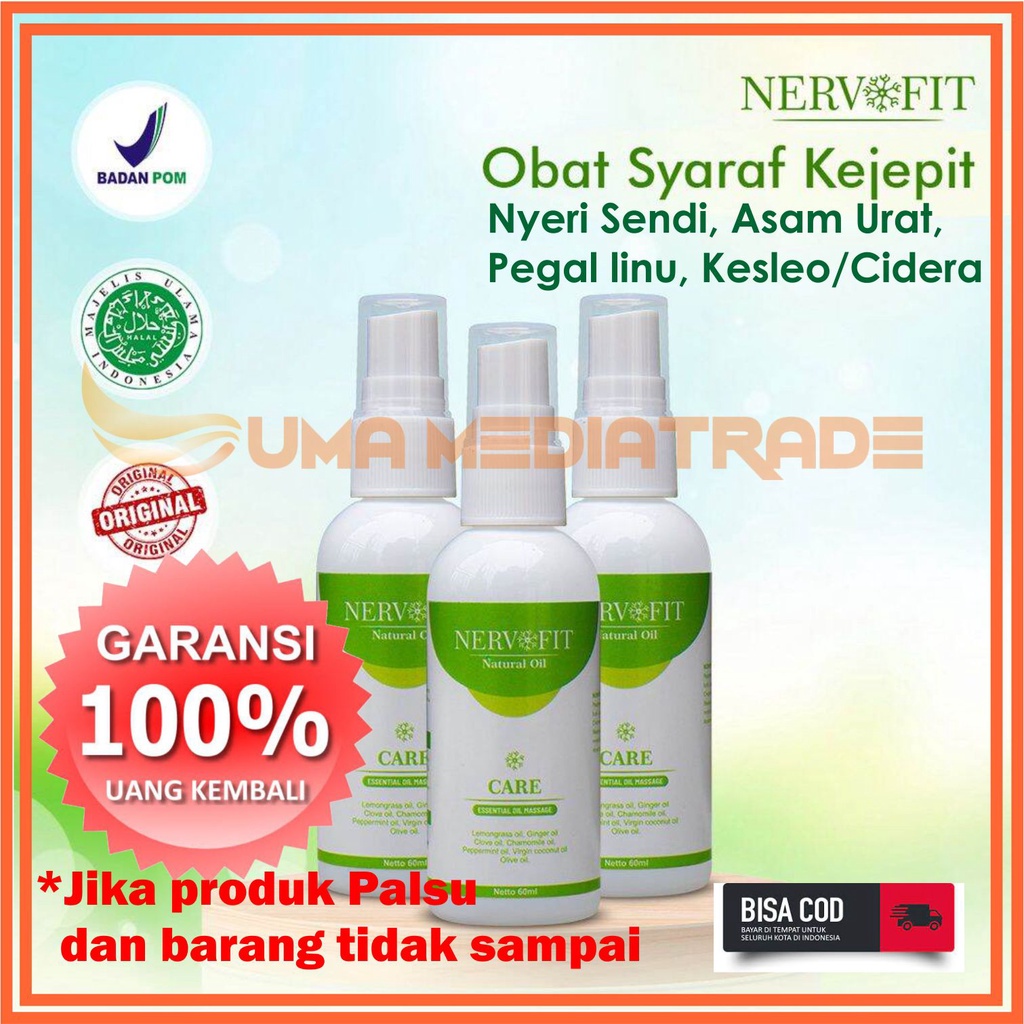 Nervofit Spray Original Solusi  Ampuh untuk  Syaraf kejepit Nyeri otot Nyeri sendi Terapi otot Obat 