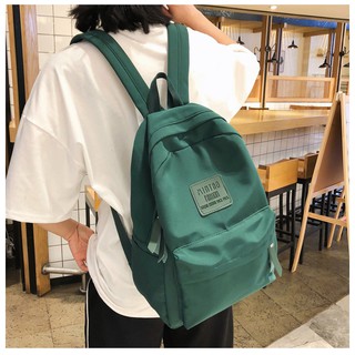MINGKE Tas Ransel Bahan Nilon Anti Air Gaya Korea tas