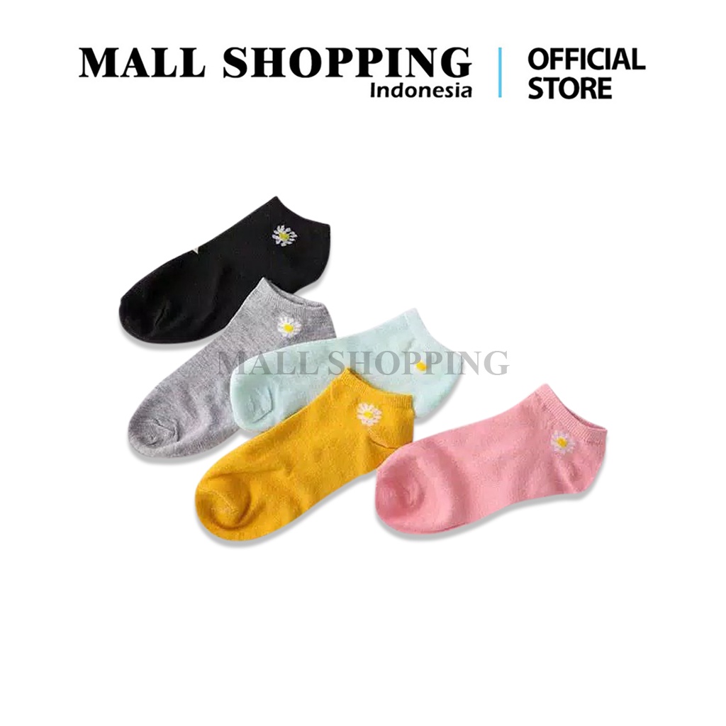 (COD) Kaos Kaki Ankle Bunga Fashion Korea Socks MALL SHOPPING