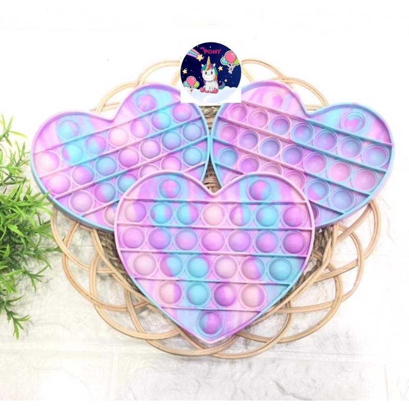 POP IT GLITER/POP IT GID/pop it viral/fidget/tiktok/mainan kekinian-Love Candy