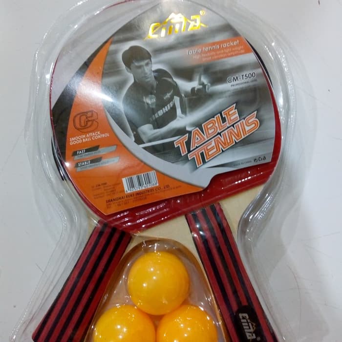 BEST SELLER!!! BET PINGPONG RAKET TENIS MEJA SET ISI 2 CIMAsi DAN 3 BOLA