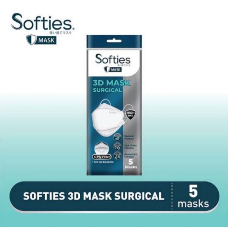 MASKER KF94 Softies 3D Mask Surgical isi 20pcs masker KF94 isi 20 | Masker Duckbil