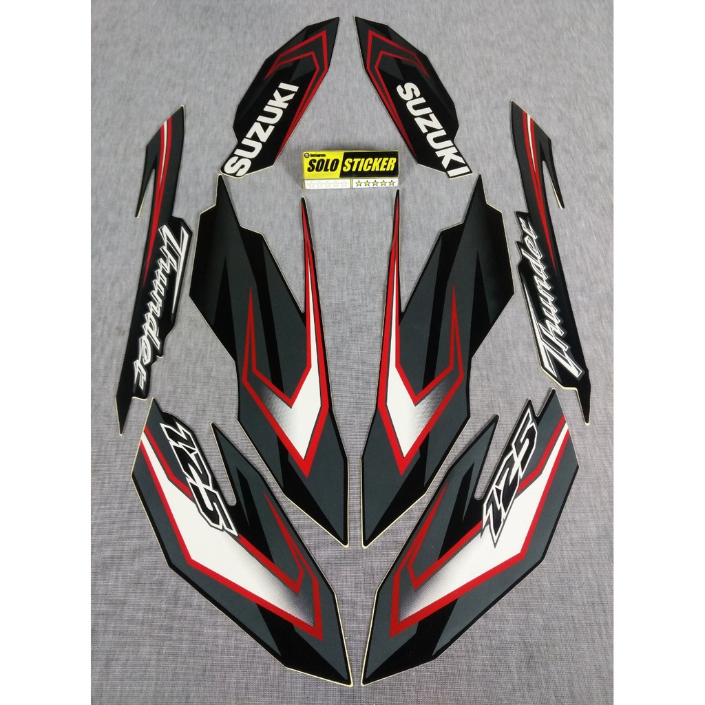 Bisa Cod Striping Sticker Motor Suzuki Thunder 125 2009 2010 Bisa Cod Striping Sticker Motor Suzuki Thunder 125 2009 2010