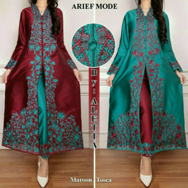 Setelan kebaya celana thapki