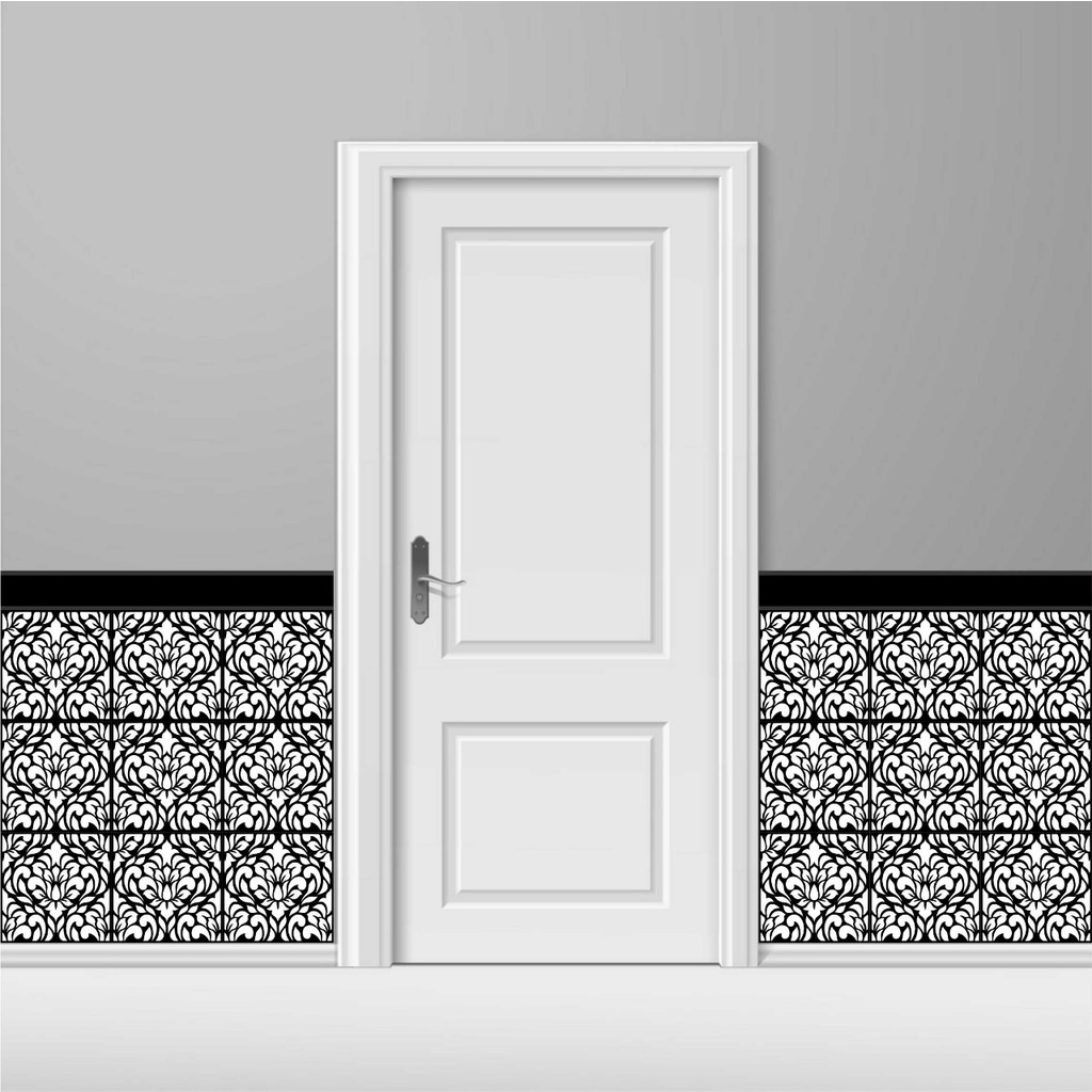 STIKER TEGEL / STICKER LANTAI / KERAMIK / TEGEL DINDING BORDER 4