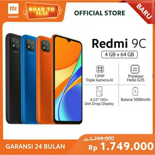 Xiaomi Redmi 9C Ram 4Gb/64Gb Garansi Resmi 24 Bulan