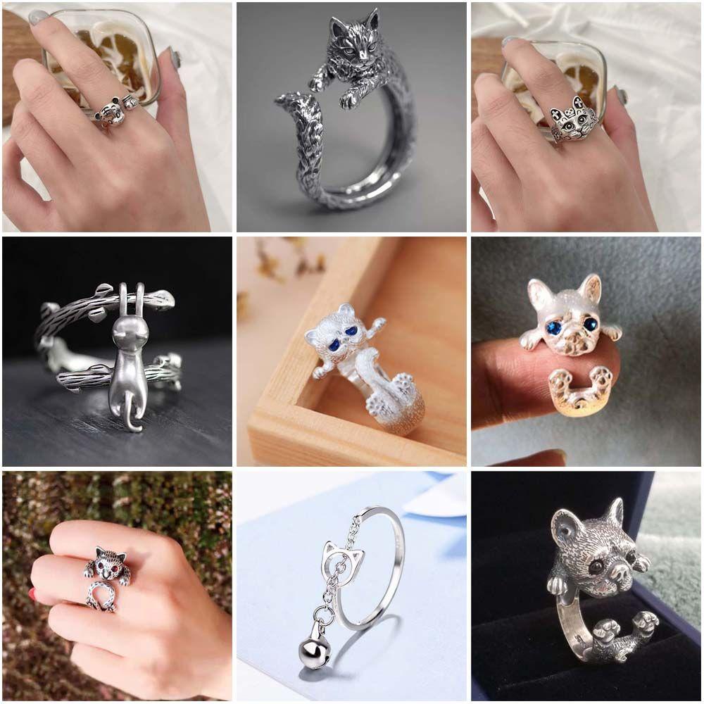 PREVA New Year Rings Punk Vintage Fashion Jewelry Friendship Gifts Handmade Open Rings