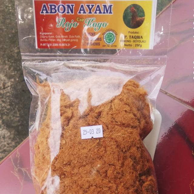 

TERLARIS ABON AYAM PREMIUM, DAGING ASLI KEMASAN 250G