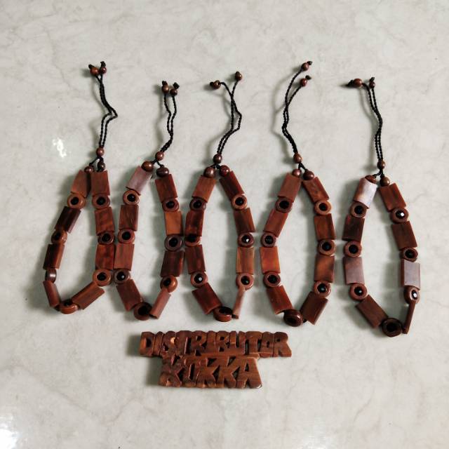 ( SUPER MURAH ) Grosir 5 pcs gelang kokka kaukah fukakah koka plat pita coklat
