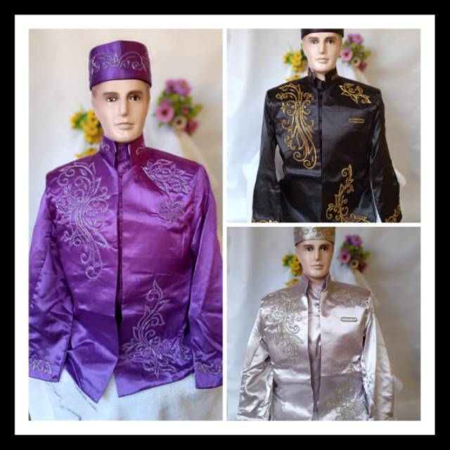 BAJU BESKAP PENGANTIN SET BASOFI PRIA FULL PAYET BAHAN BAGUS HARGA MURAH ADAT SUNDA