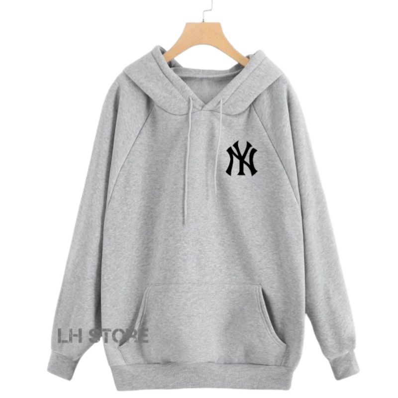 sweater hoodie logo WY pria wanita size M-L-XL-XXL BISA WANITA PRIA BIRU Navy