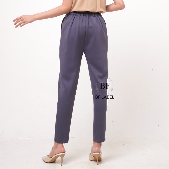 BF Label - Rhea Pants | Celana Kerja Wanita Basic Scuba Premium Size S M L XL