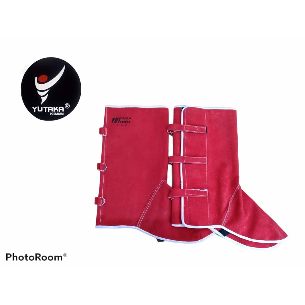 APRON KAKI KULIT YUTAKA Warna Merah