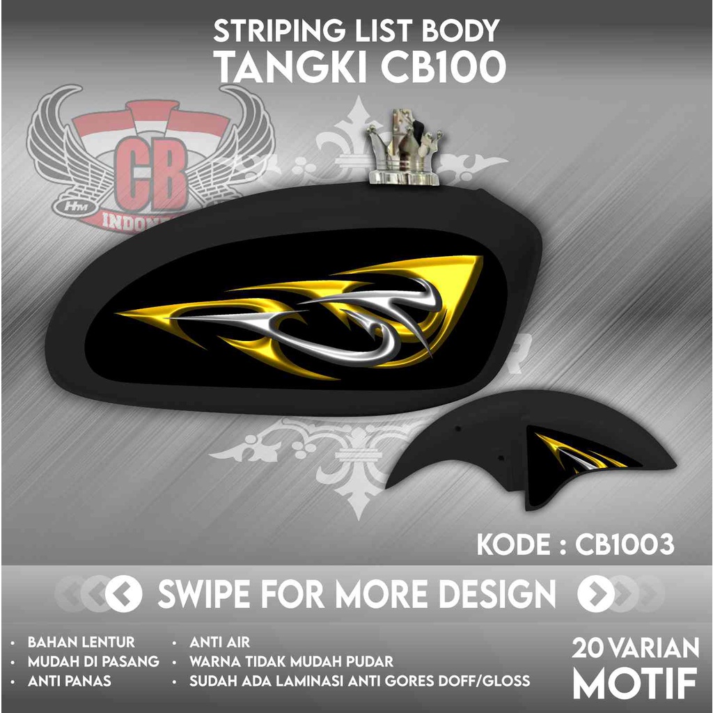 Striping CB 100 Sticker Tangki CB Stiker C100 | CB100 | CB1007