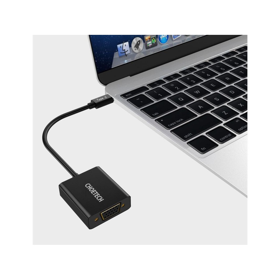 Type c to vga converter choetech 1080p full hd hub v01 - Konverter Usb-c male to vga female