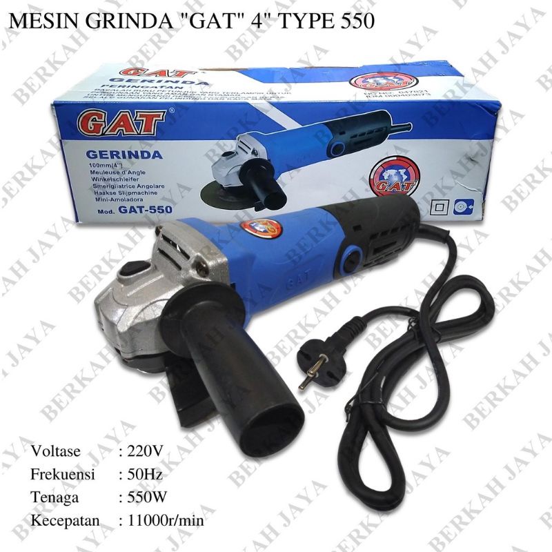 Mesin Grinda Tangan Gat 550 grinda / gurinda / gerinda