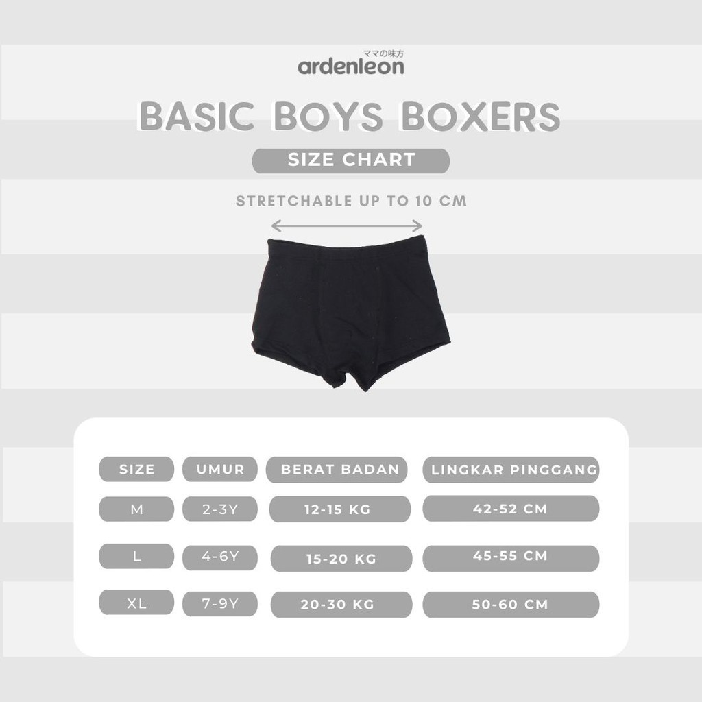 Ardenleon Boy Girl Boxer Isi 2 / Basic Boys Boxer Isi 1