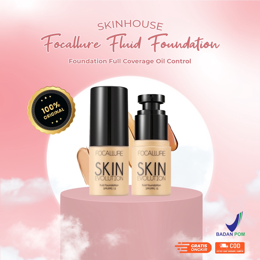 [ SKINHOUSEID ] FOCALLURE Full Coverage Oil Control Fluid Foundation FA30