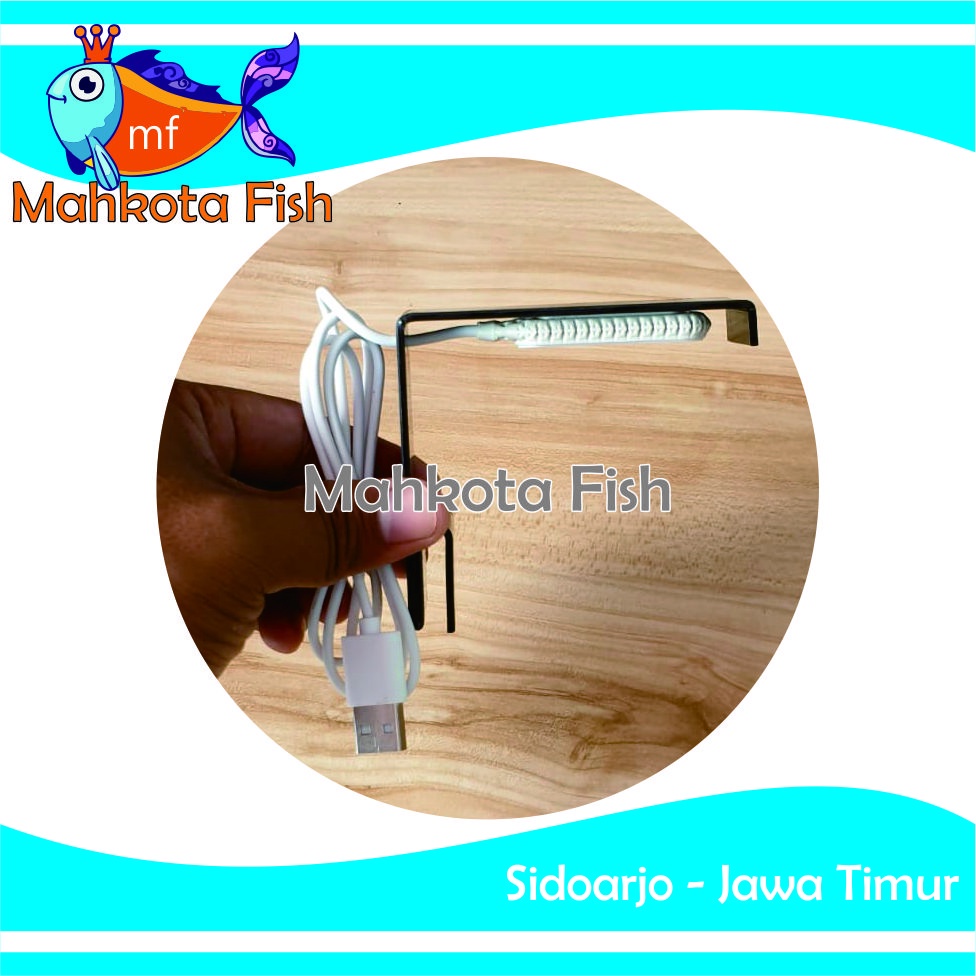 Lampu SOLITER Aquarium | Lampu Cupang | Lampu USB (Adaptor Cas) (GRATIS KARDUS)