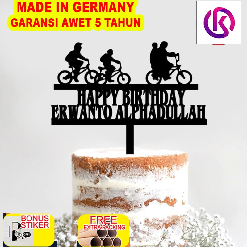 

Terlaris Custom Cake Topper Sepeda Akrilik Hiasan Kue Topper Kue - 10cm