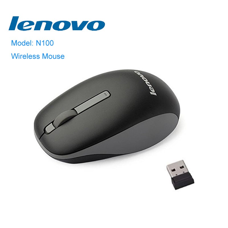 Wireless Mouse S1000/S9000 N100 WM126 tanpa wayar diam merasa nyaman - hitam