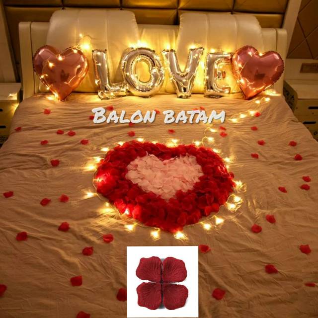 Rose Petals kelopak bunga plastik per Pak